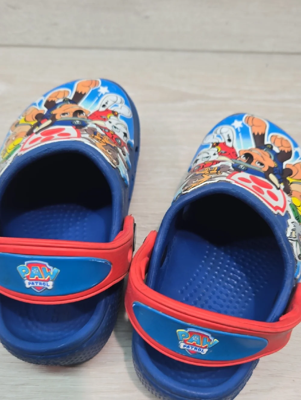 Crocs Kids Boys Paw Patrol Blue&Red Clog Sandals Summer Outdoor Sz C8